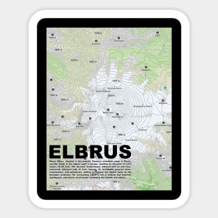 Elbrus Elevation: Caucasus Summit Sticker